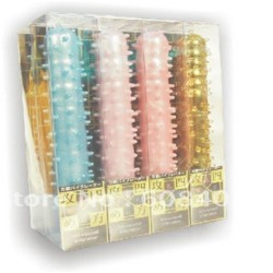 Fluorescent Beads Vibrating Dildo Stick Anal Plug