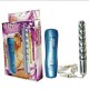 Silver Beaded Anal Vibrator