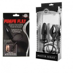 Pump N Play Black Inflatable Anal Butt Plug Dilator Expander Balloon