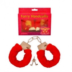 Fetish Fantasy Beginner's Furry Cuffs in Red