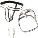 Female Stainless Steel Chastity Belt Padlock Lockable Pants Device Plug