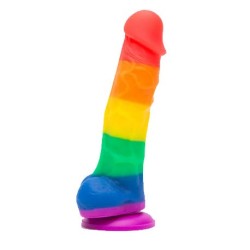 View larger Rainbow suction Realistic Dildo Non Vibrator